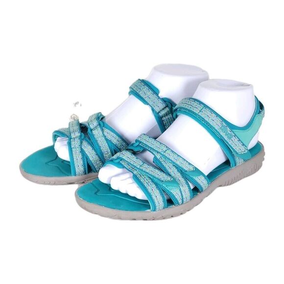 Teva Women's Tirra US6 Blue Flat Trail Hiking Strappy Sport Sandals Shoes - Picture 1 of 15